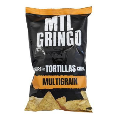 Croustilles de tortillas multigrain 250g - Mtl Gringo