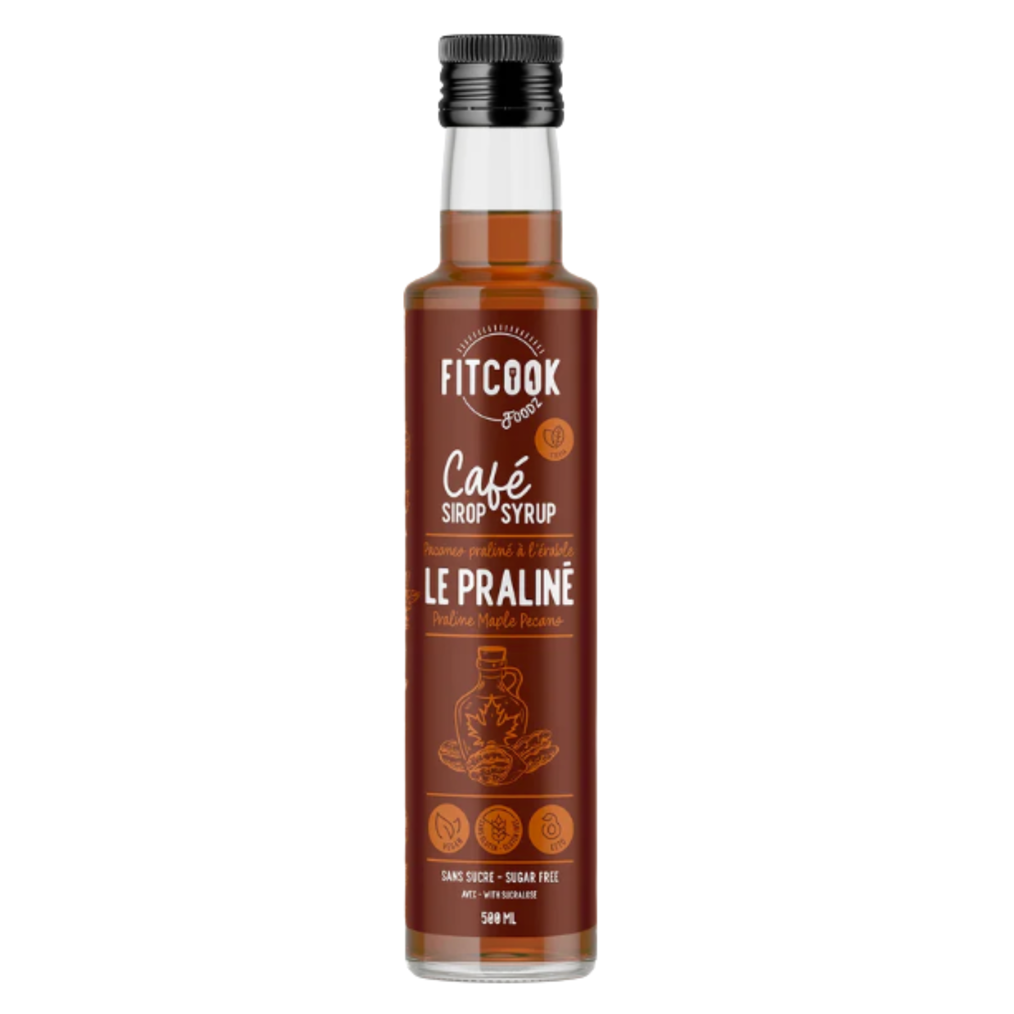 Sirop à café Le Praliné 500ml - Le Fit Cook