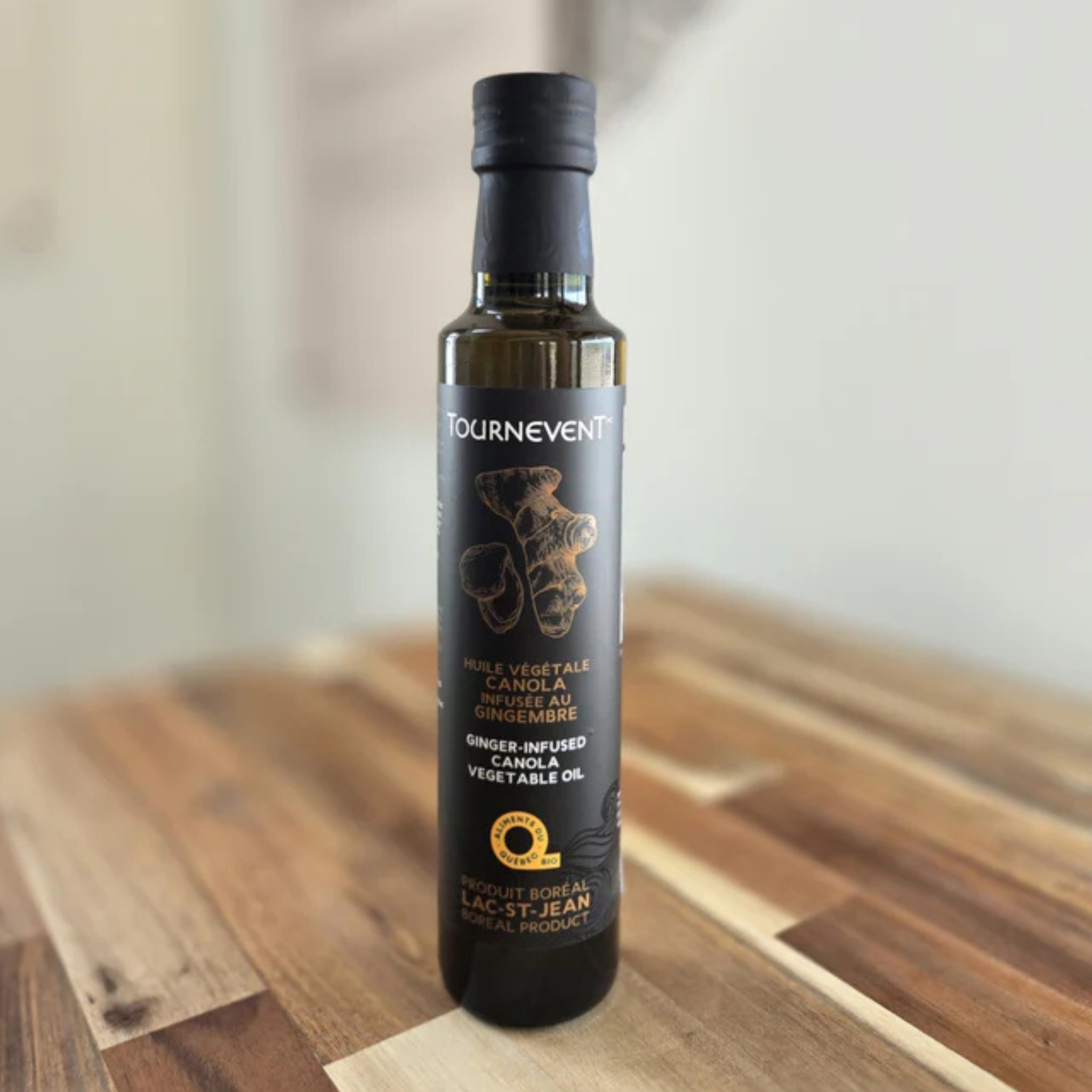 Huile vierge de canola biologique au Gingembre 250ml - Tournevent