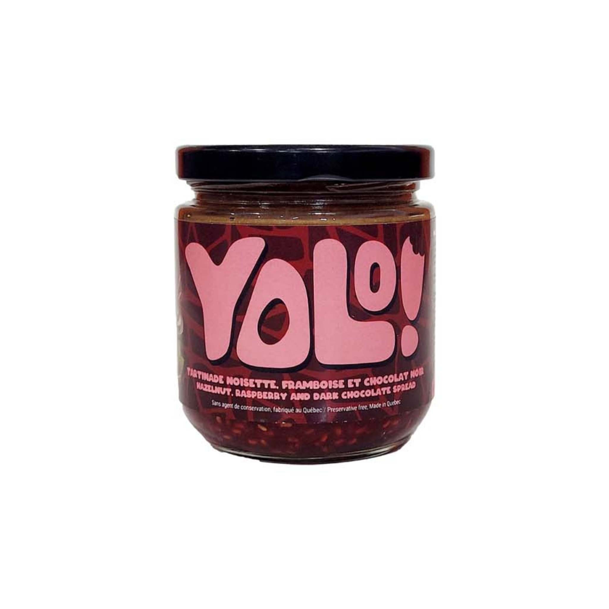 Tartinade noisette, framboise & chocolat noir 250g - Yolo!