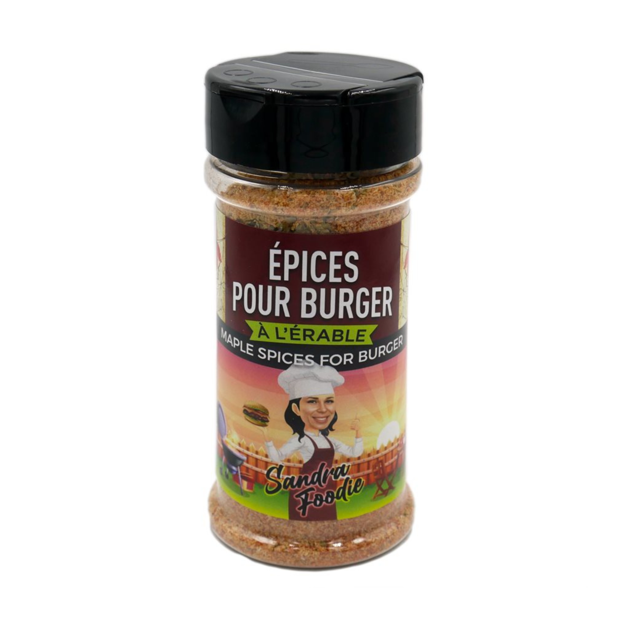 Épices pour burger à l'érable 135g - Sandra Foodie