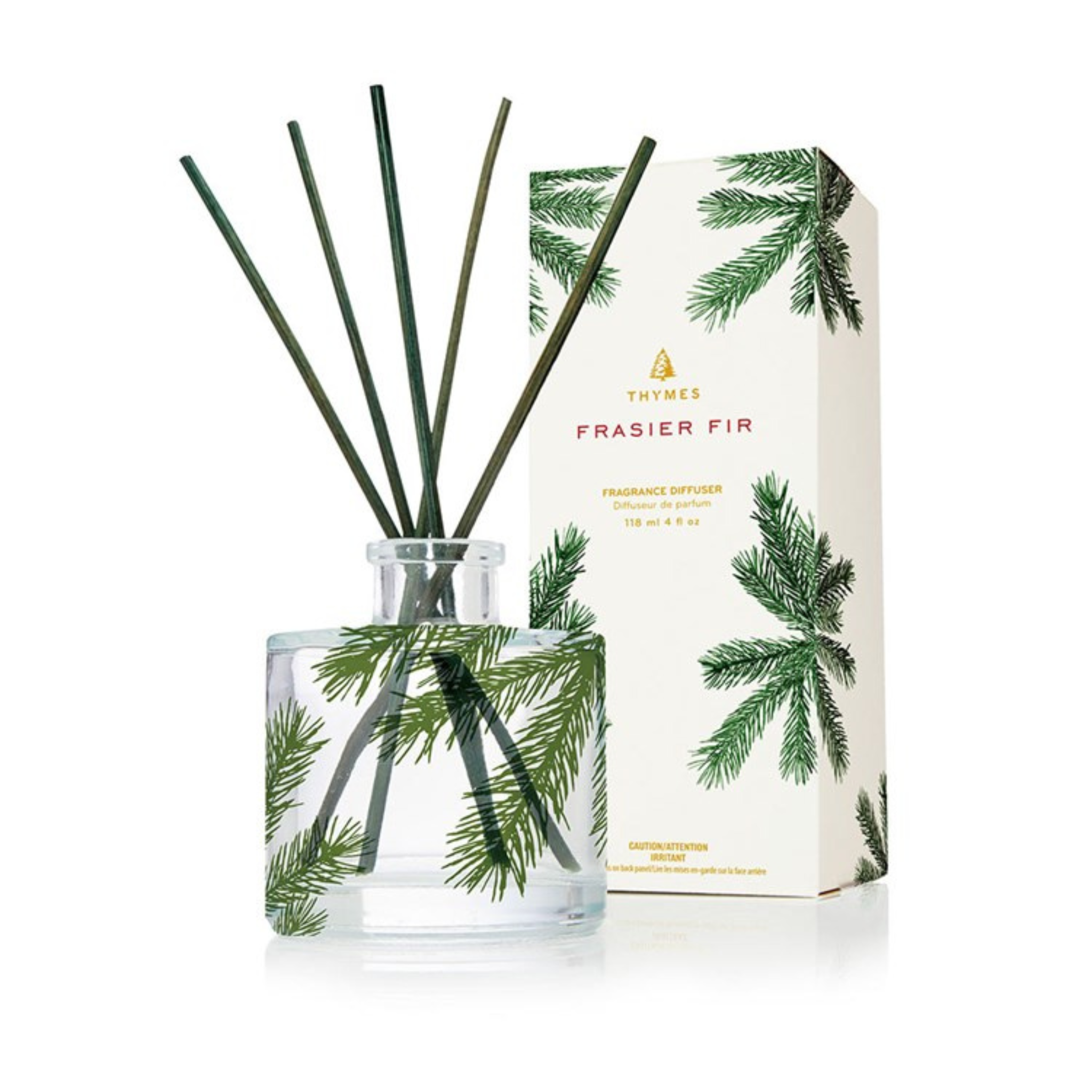 Diffuseur à roseaux en verre Frasier Fir 118ml - Thymes