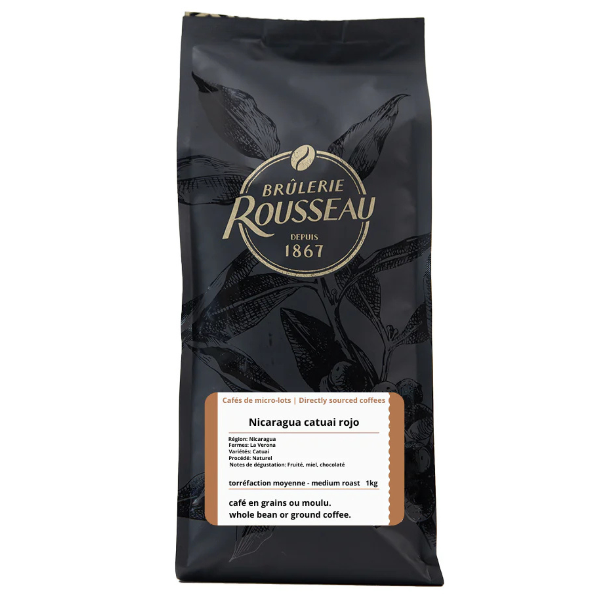 Nicaragua Catuai Rojo Coffee Beans 1kg - Rousseau Roastery