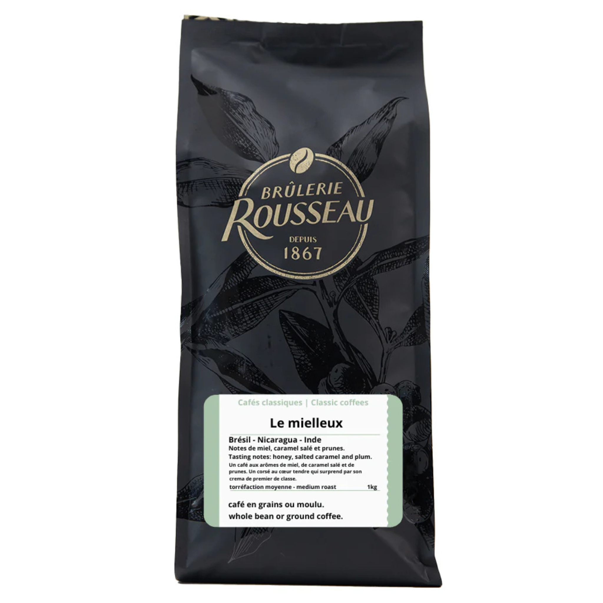 Le Mielleux 1kg Whole Bean Coffee - Rousseau Roastery