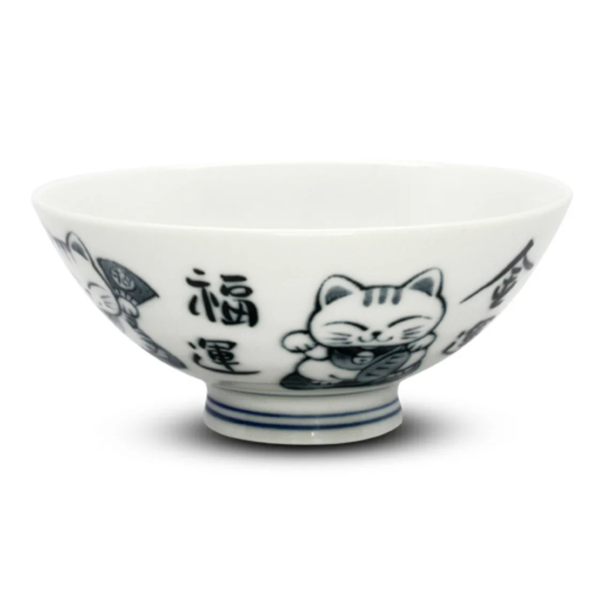 Bol en porcelaine Chat Chanceux 13x6cm