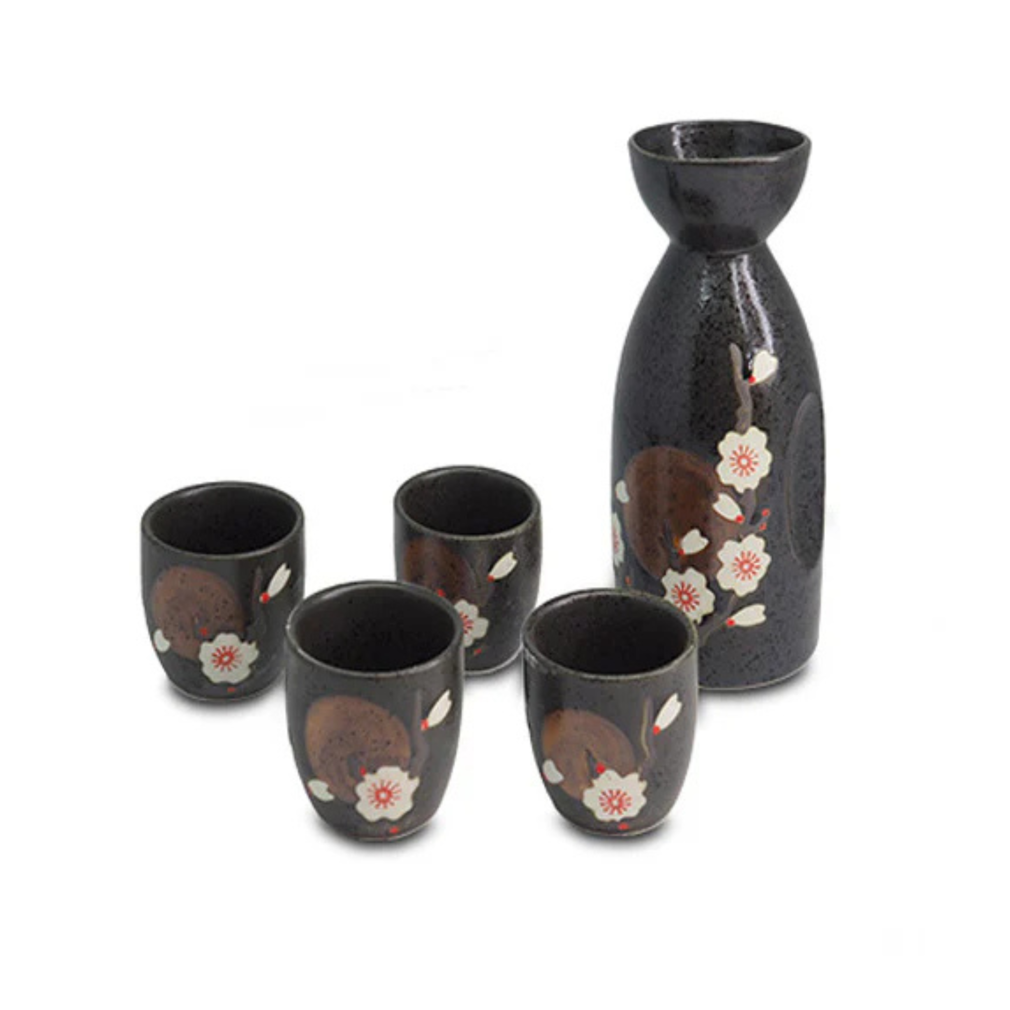 Ensemble à saké Lunar Prune 5 pièces