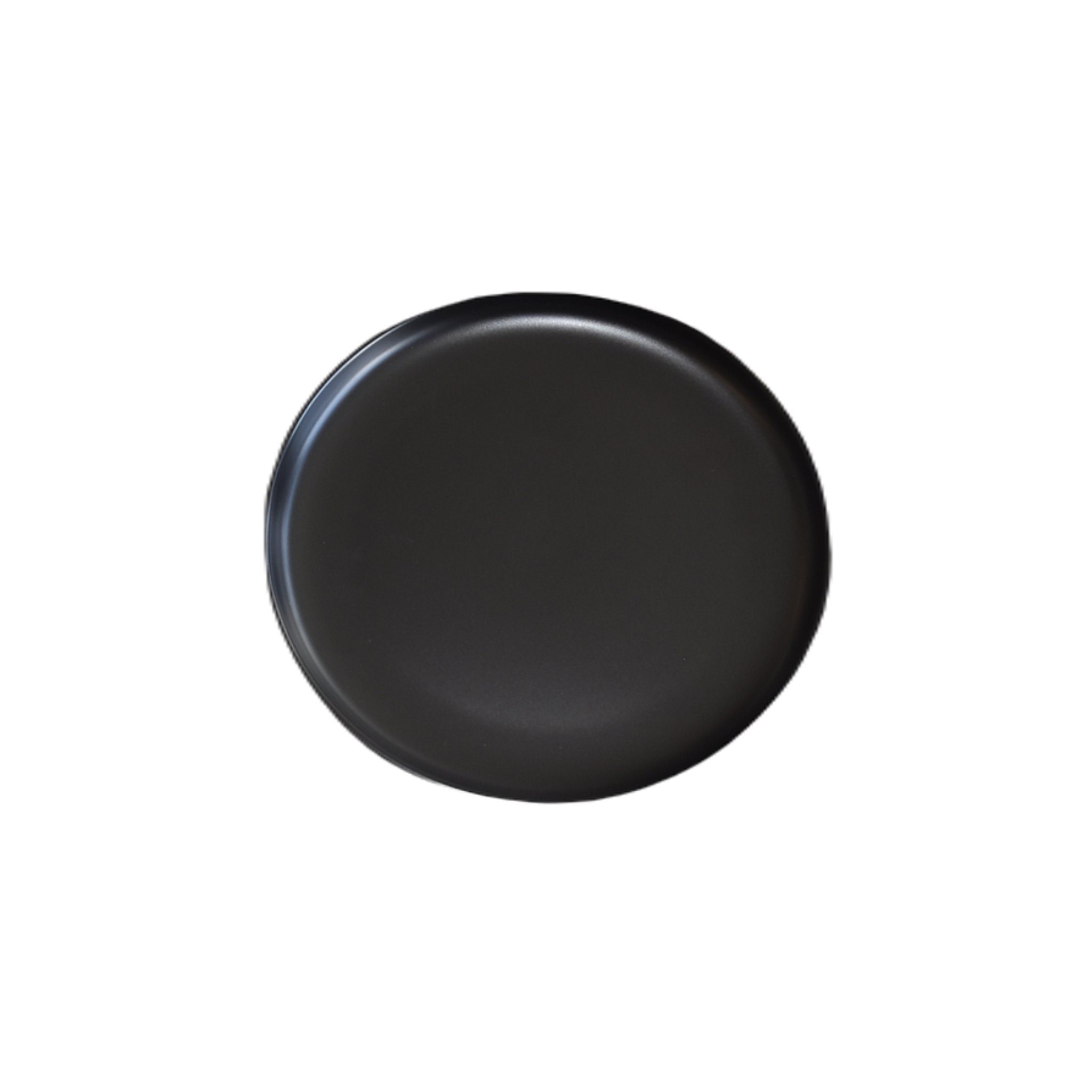 Assiette ronde noire Terra 11 po