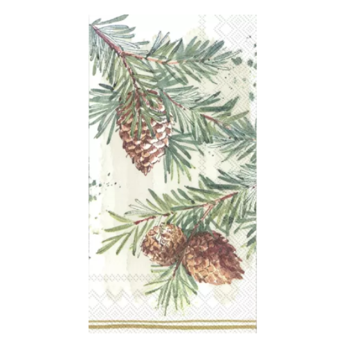 Ensemble de 16 serviettes en papier Branches Décoratives