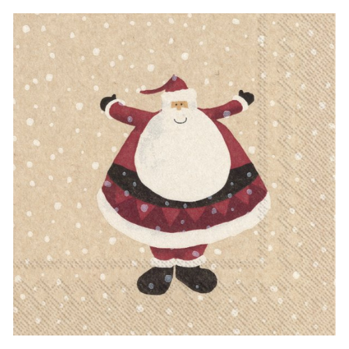 Ensemble de 20 serviettes de table en papier Père Noël
