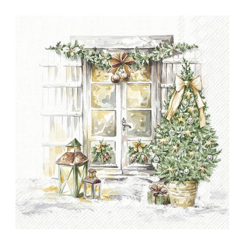 Ensemble de 20 serviettes de table en papier Saison Accueillante