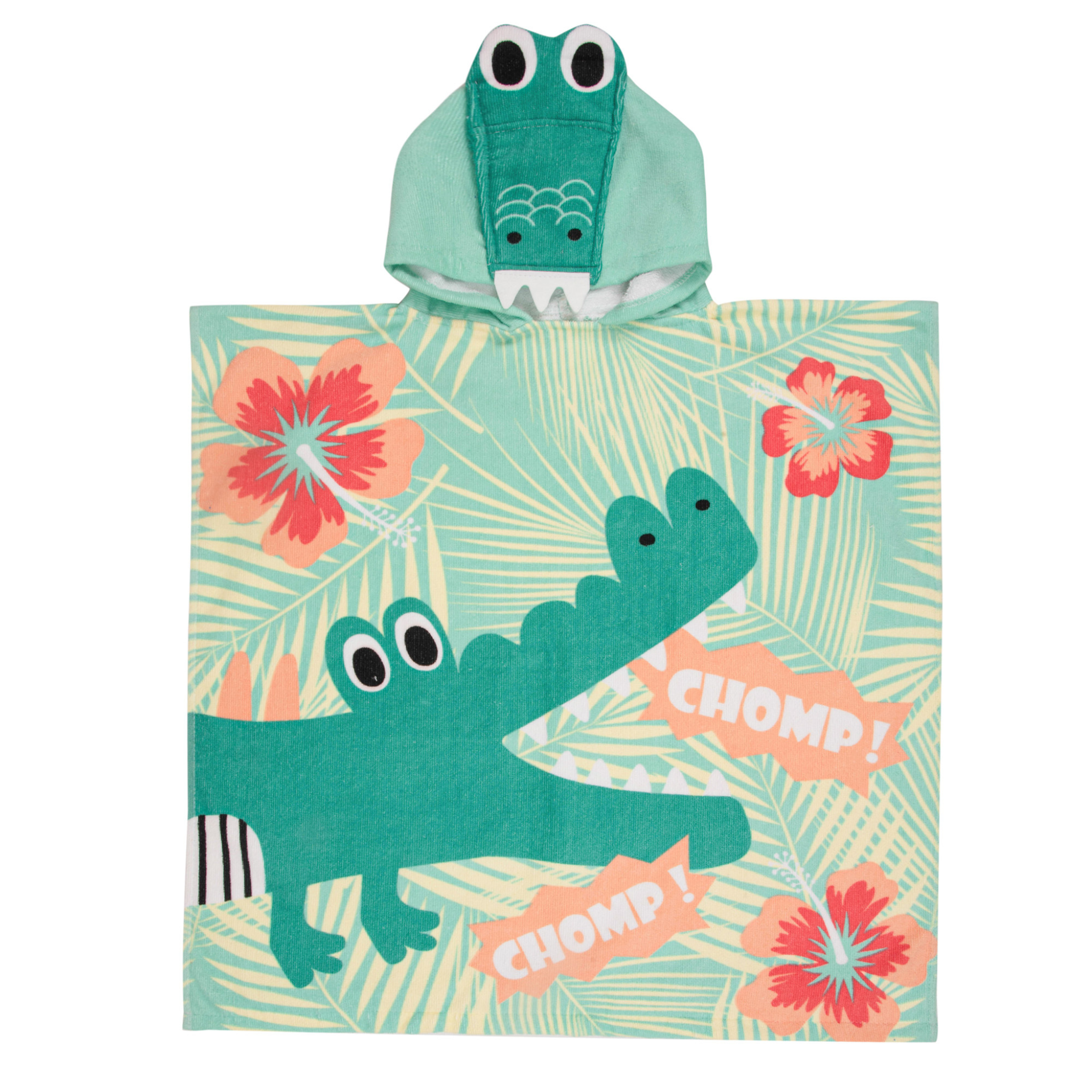 Serviette pour enfant avec capuchon Crocodile
