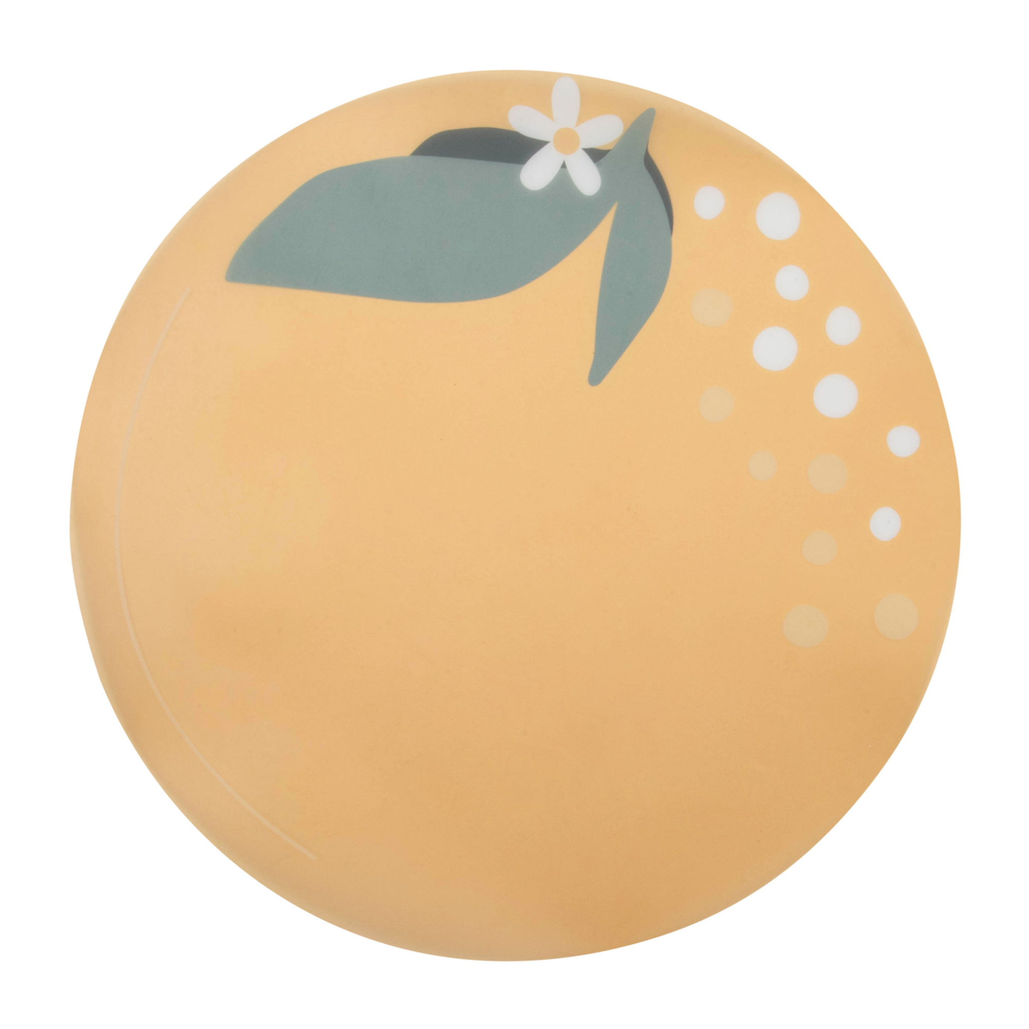 Napperon rond en PEVA Citron