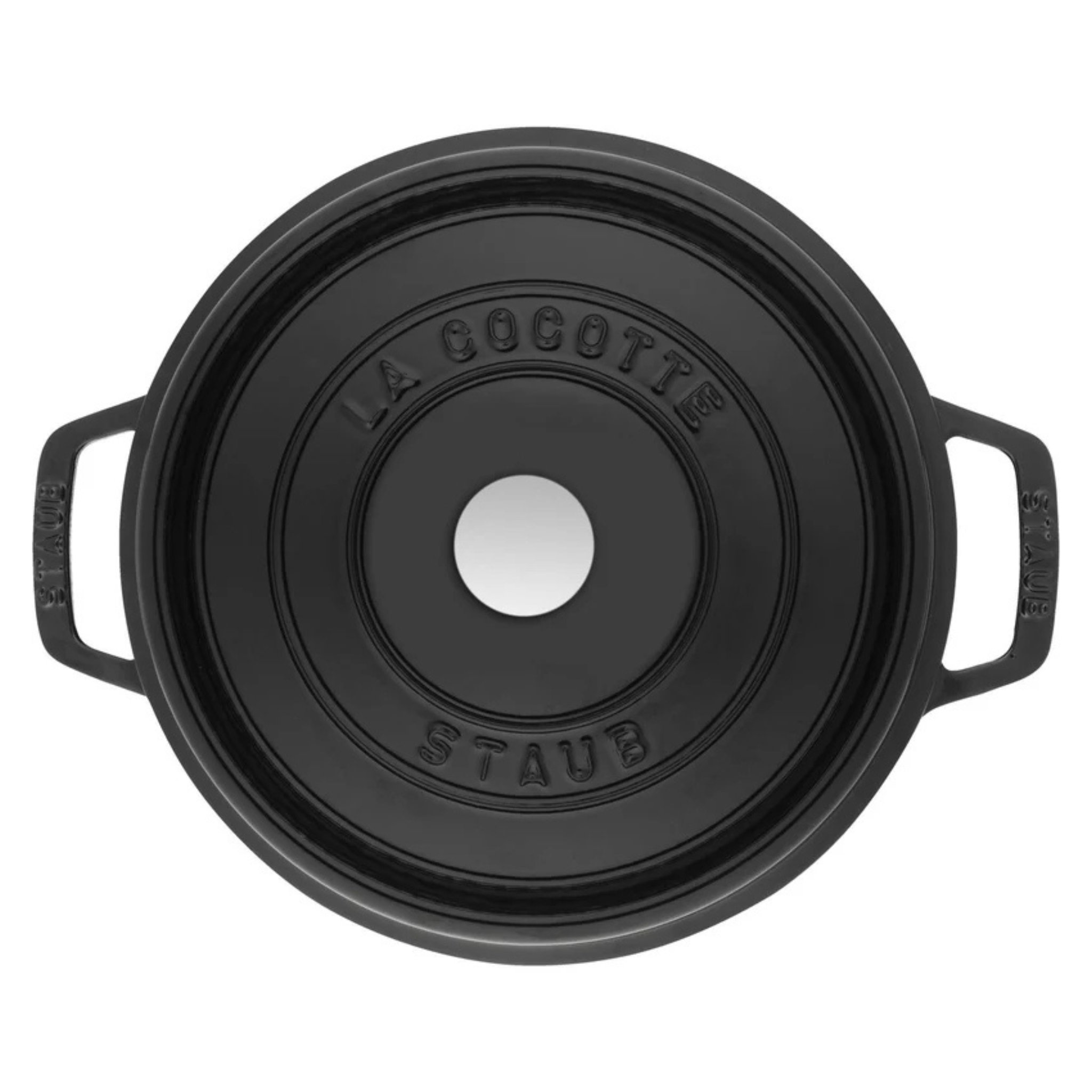 Cocotte ronde haute en fonte La Cocotte noire brillante 4,75 L – Staub