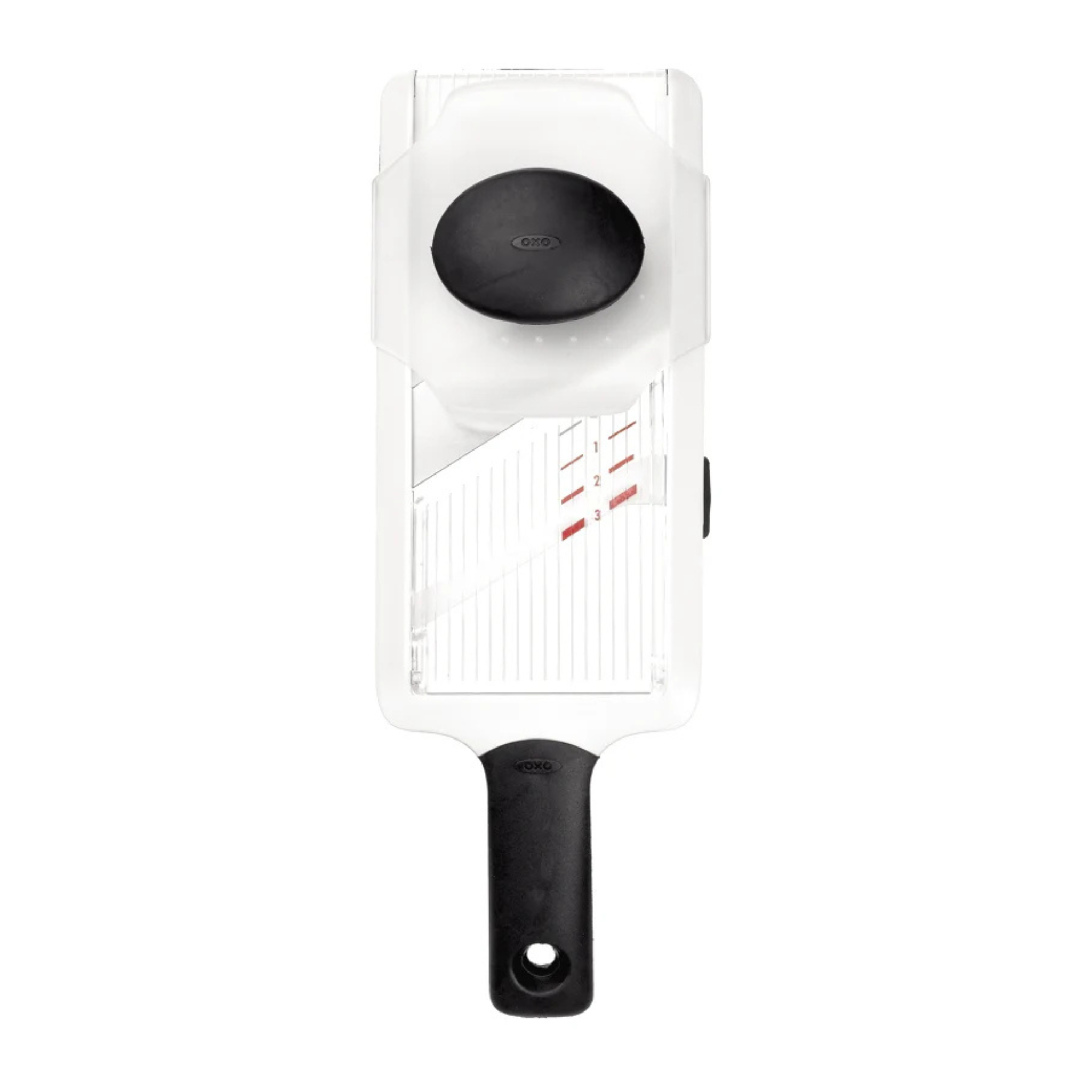 mandoline cuisine inox vue de dessus