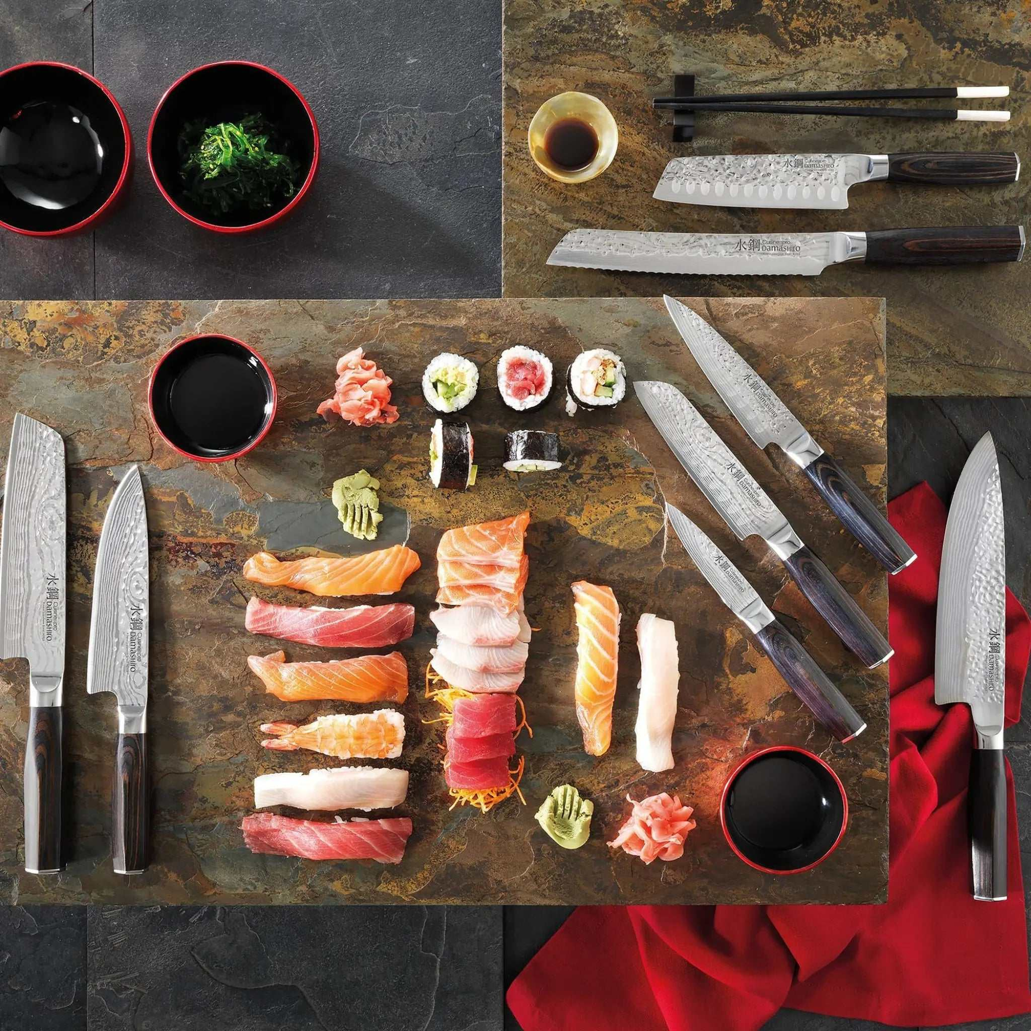 Couteau santoku Damashiro EMPEROR® 17 cm - Cuisine::pro® Cuisine::pro®