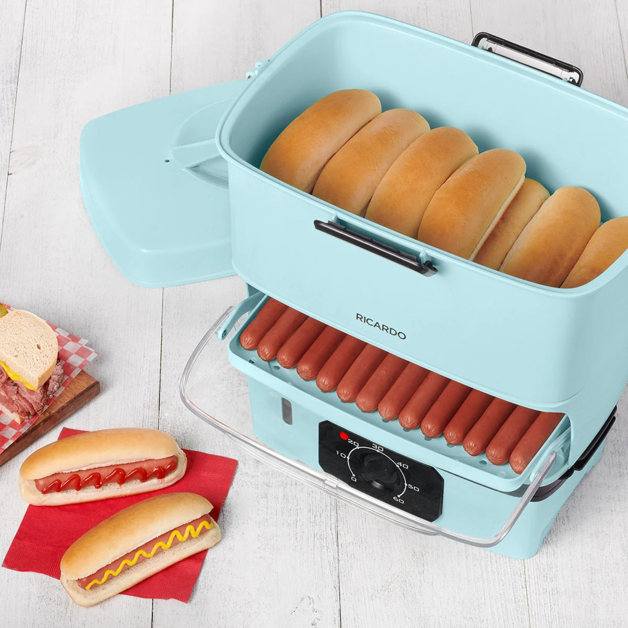 Cuiseur à vapeur électrique 12 hot-dogs – Ricardo