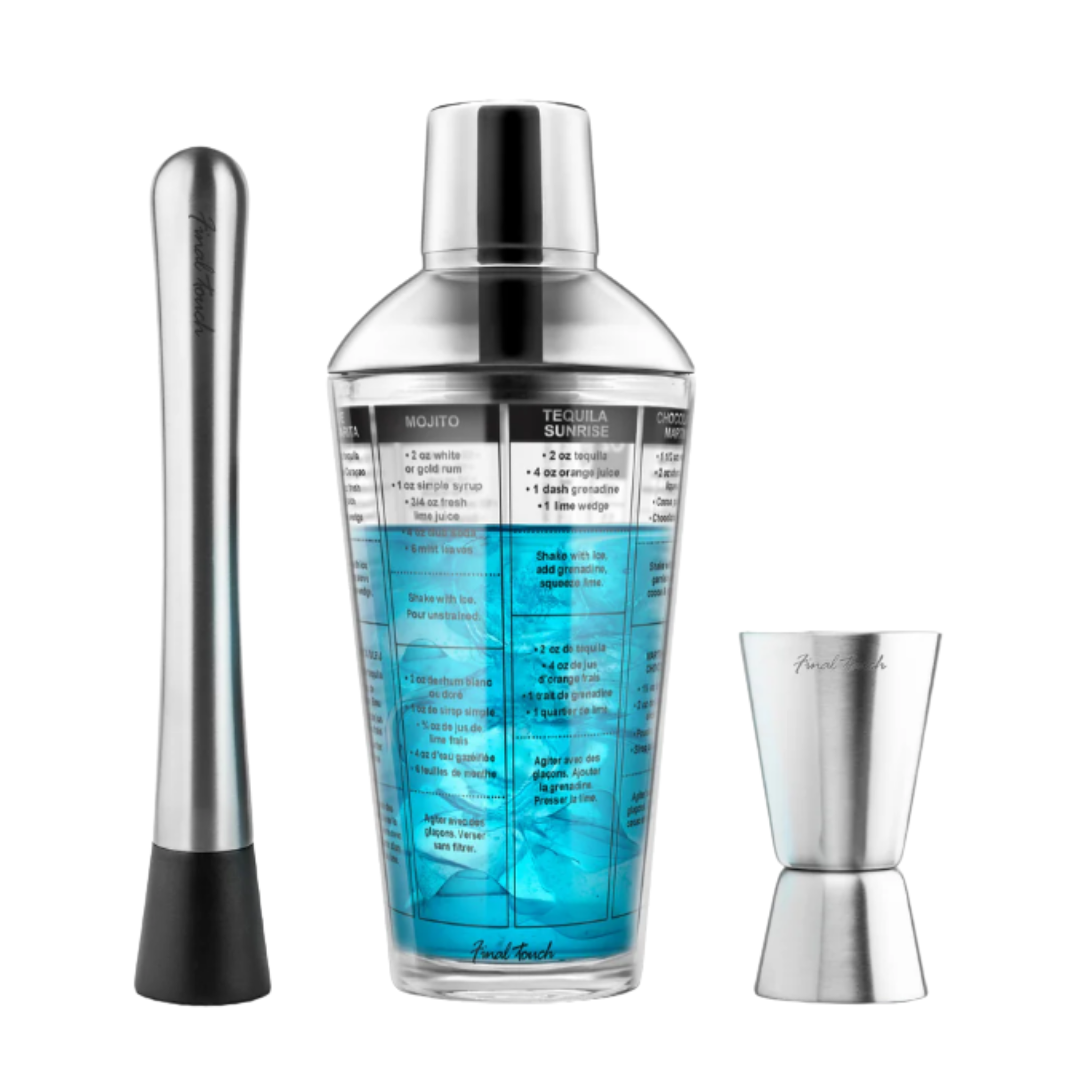Ensemble de 3 outils de bar - Final Touch