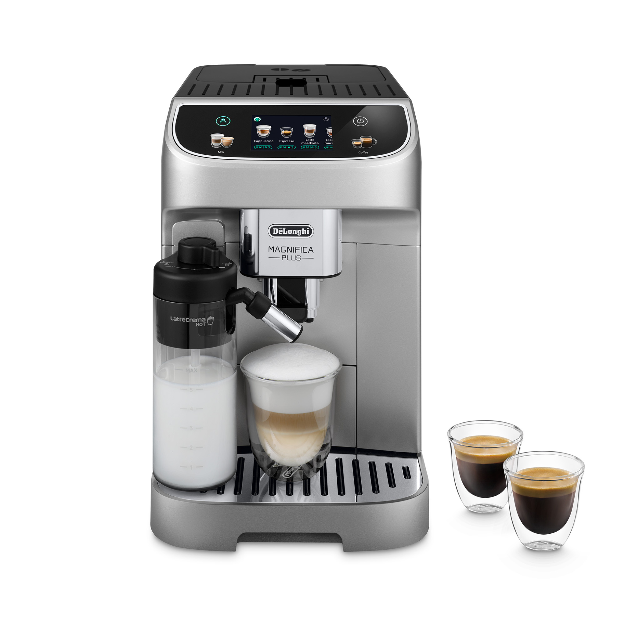 machine espresso automatique avec broyeur De’Longhi Magnifica Plus vue complète