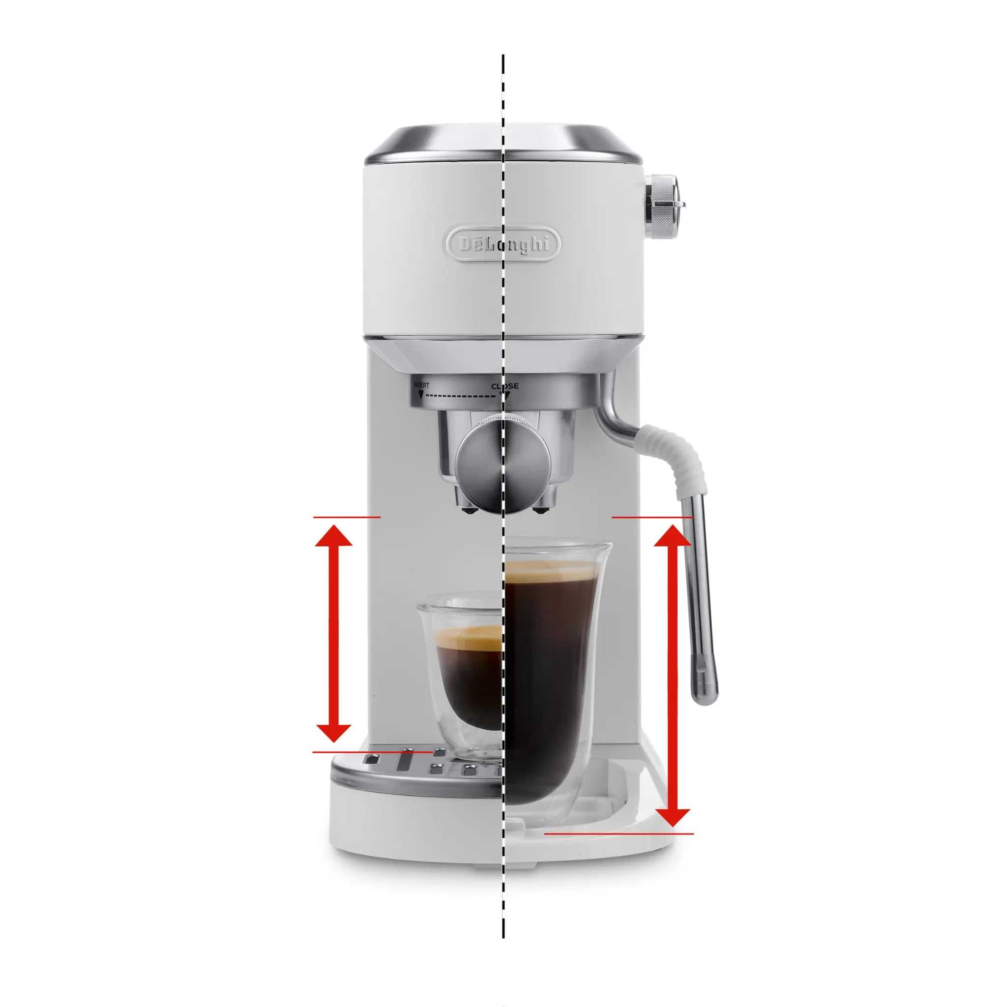 Machine à café espresso Dedica Duo avec Cold Brew blanche - De'Longhi De'Longhi