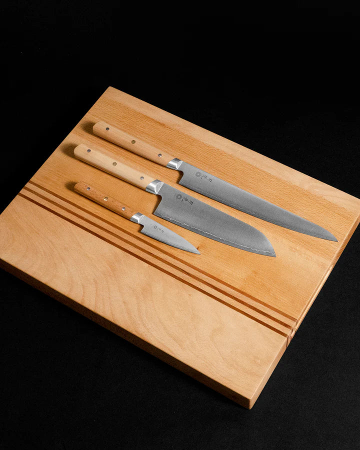 Planche à découper en bois de hêtre double face  L'abeille - Hazaki