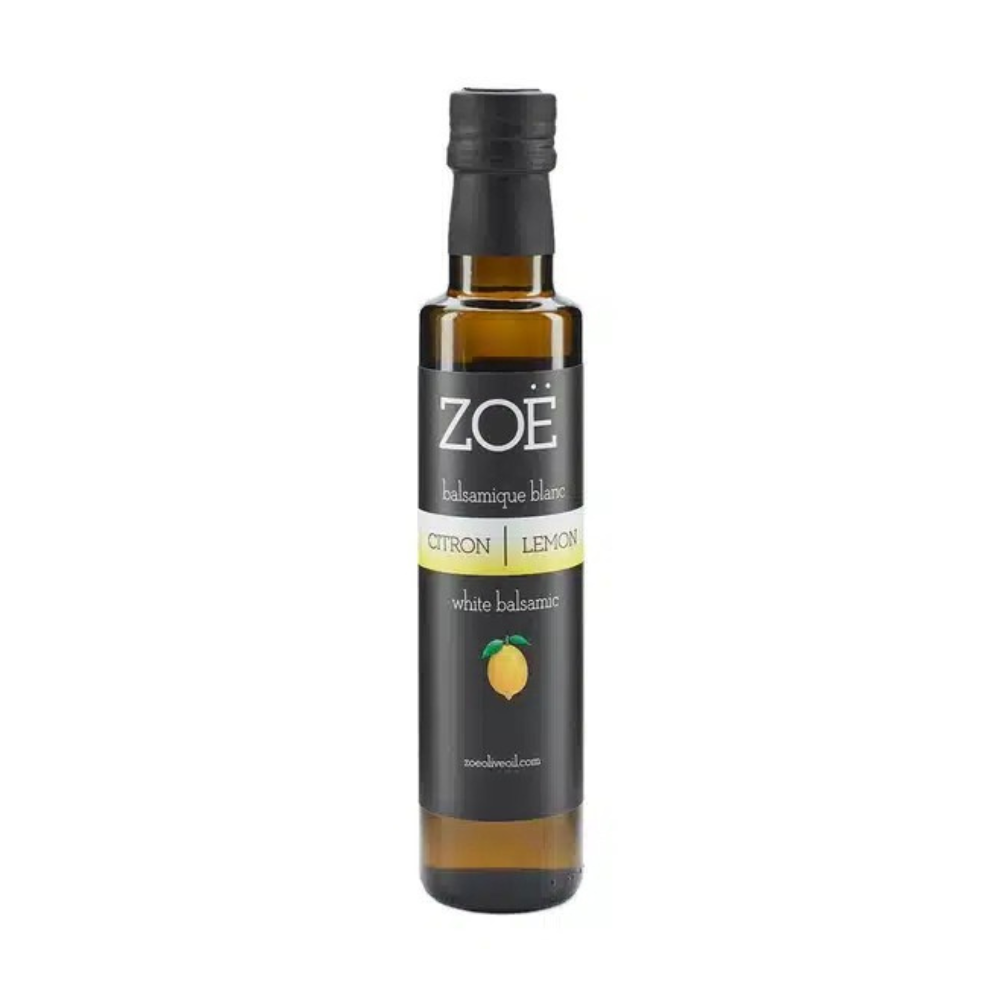 Vinaigre balsamique blanc infusé au citron 100 ml - Zoë