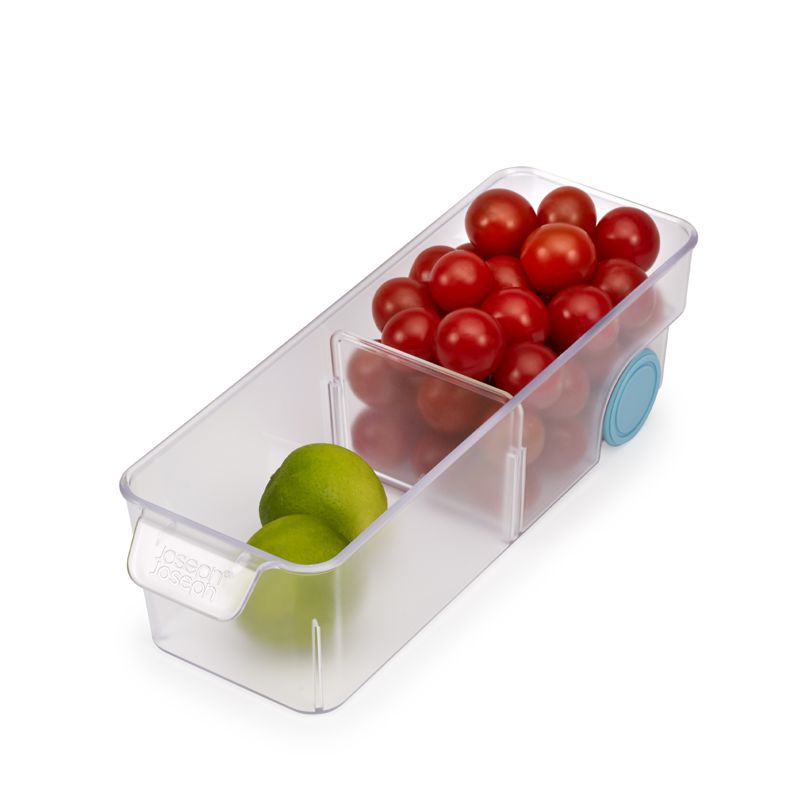 Contenant à deux compartiments pour réfrigérateur