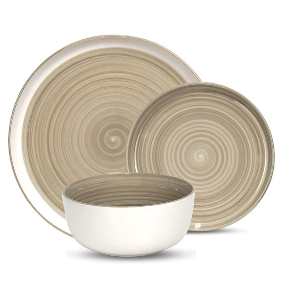 Astra Tan 12-Piece Dinnerware Set