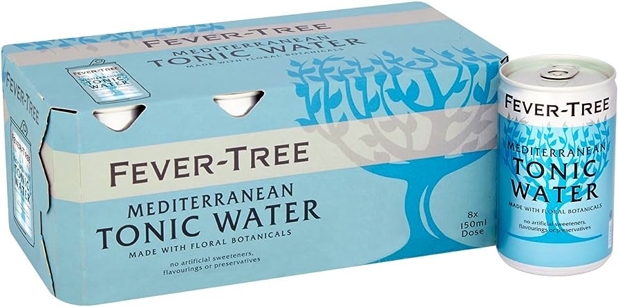 Set of 8 cans of naturally light tonic water - Fever-Tree
