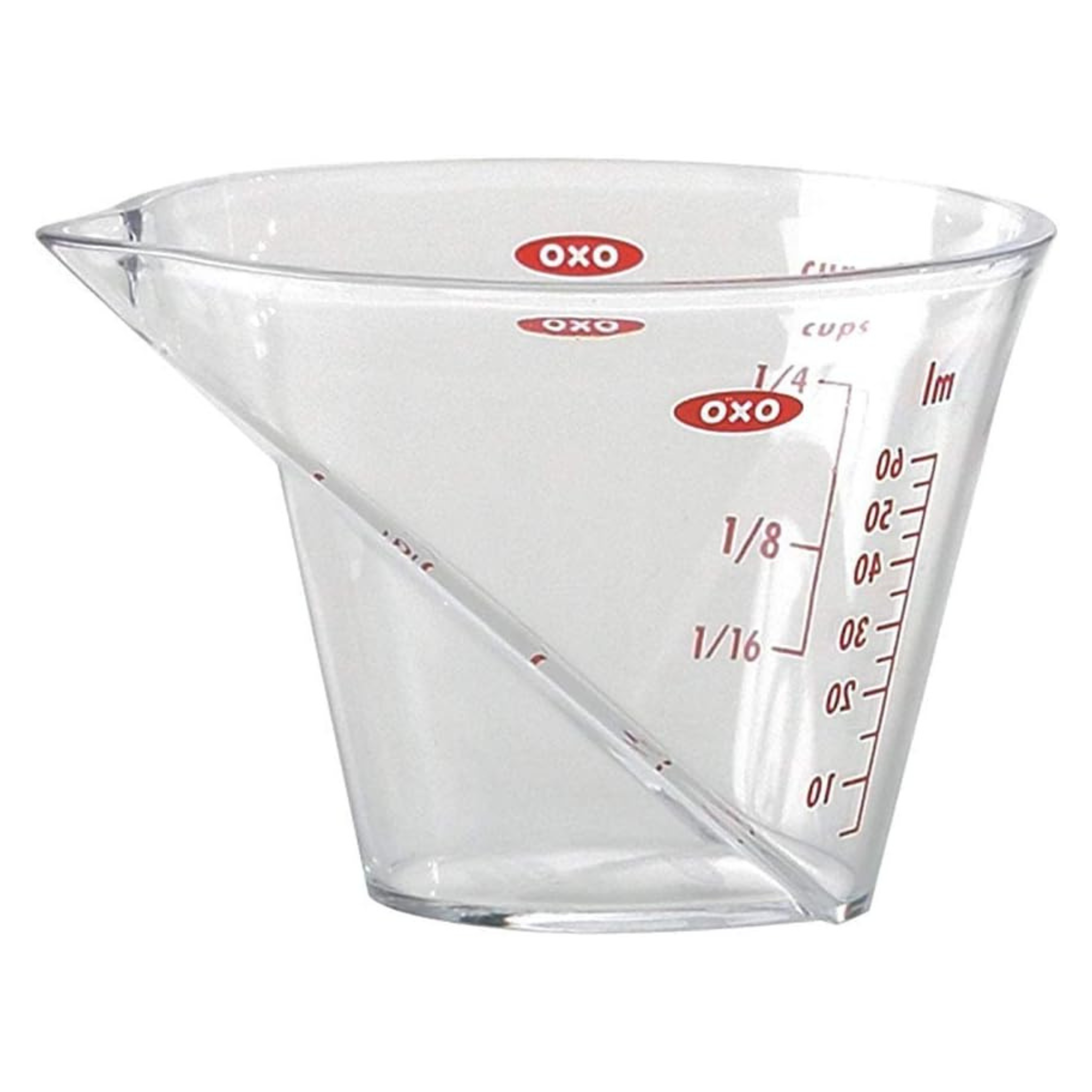 Tasse à mesurer en plastique inclinée 0,25 tasse - OXO