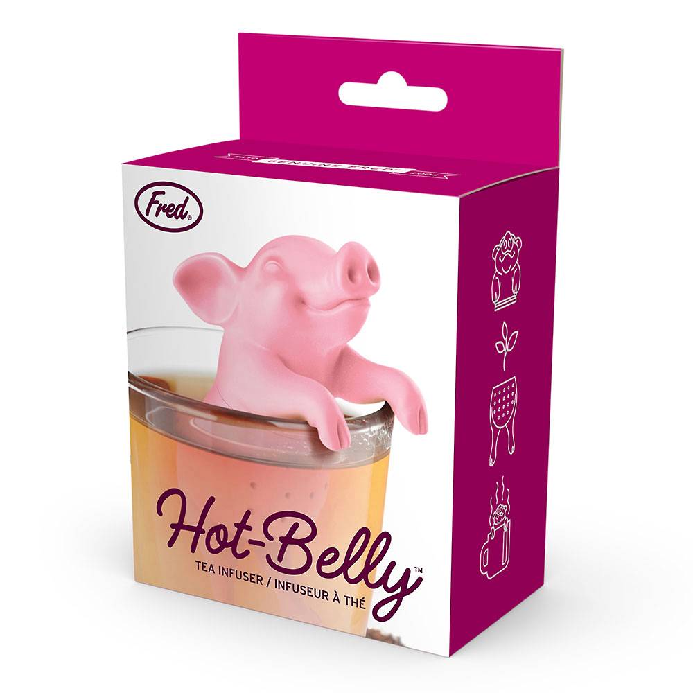 Infuseur à thé en forme de petit cochon rose