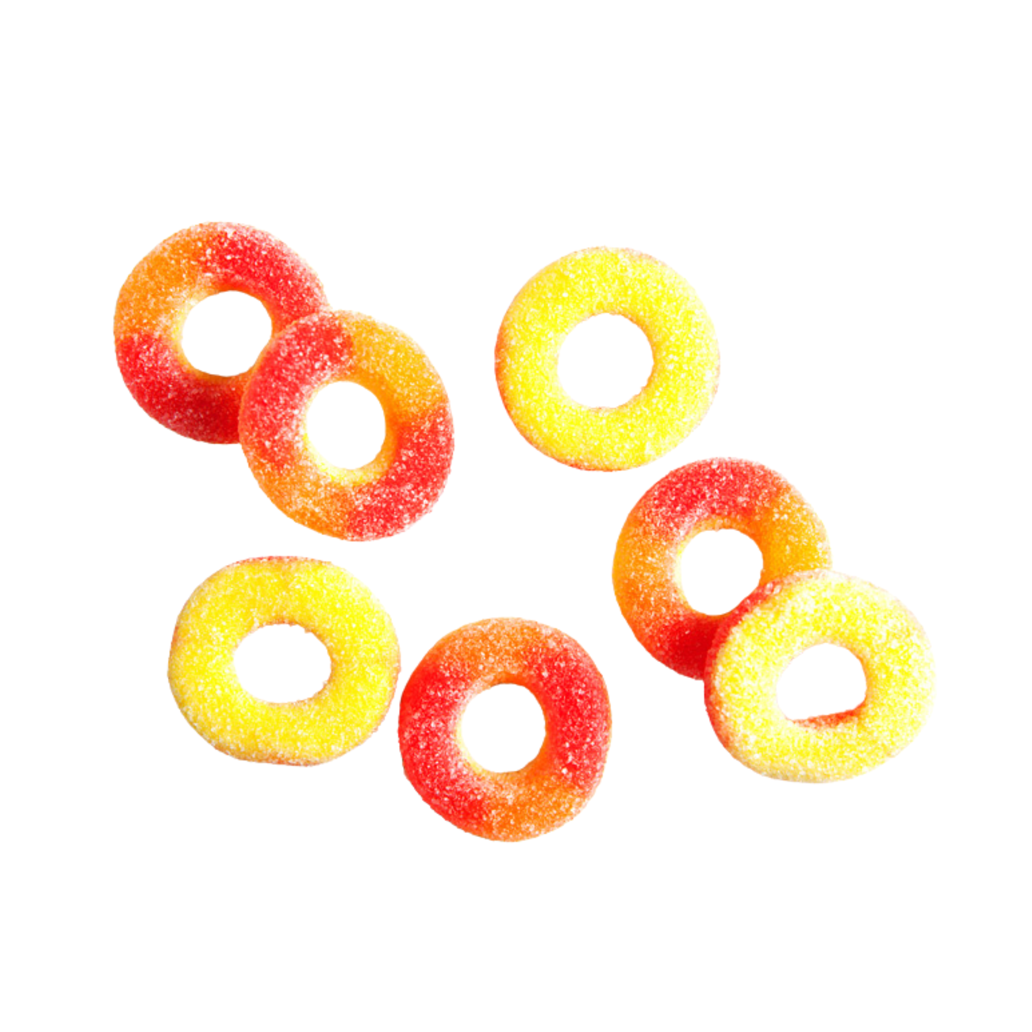 Bonbons anneaux de pêches 1,2 kg