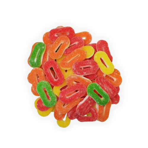 Bonbons anneaux assortis surs