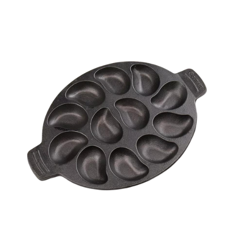 Fox Run 12-Serving Cast Iron Oyster Pan