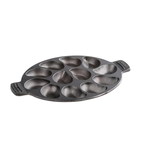 Fox Run 12-Serving Cast Iron Oyster Pan