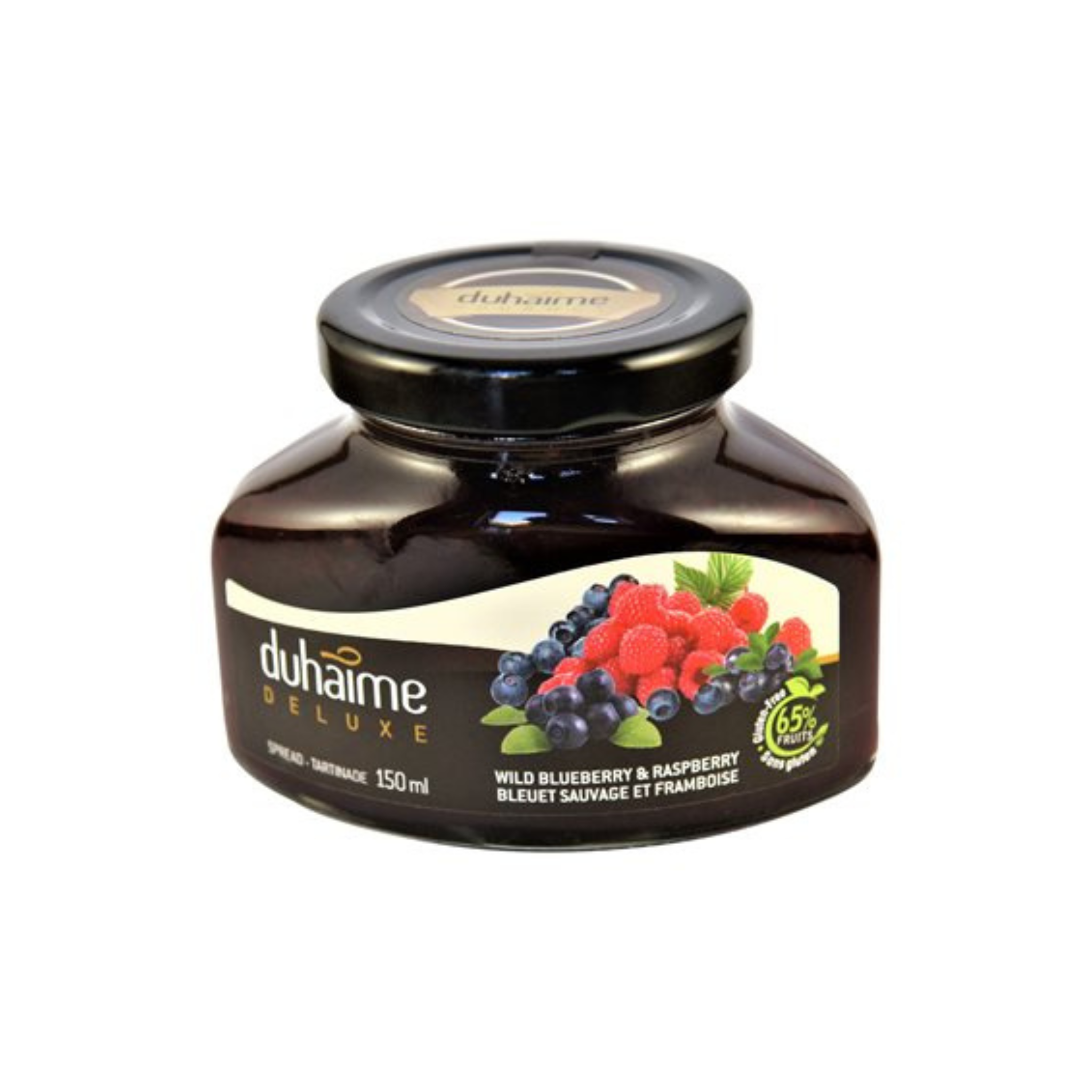 Tartinade bleuets sauvages & framboises 150 ml - Duhaime