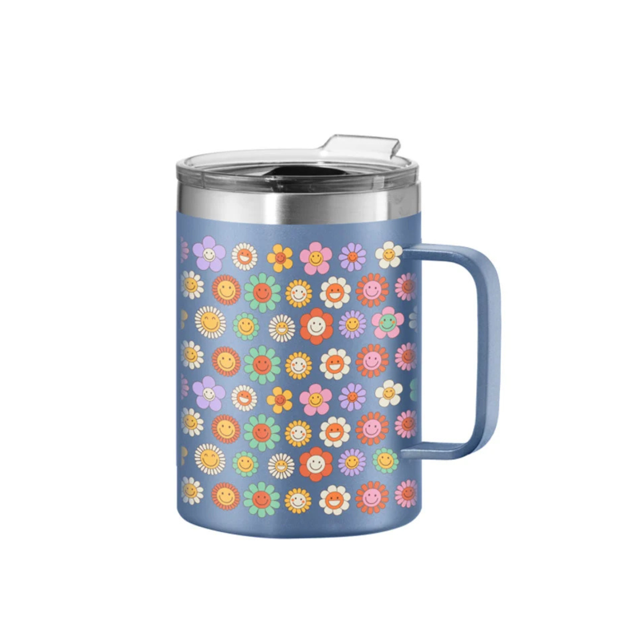 Tasse à double paroi fleurs contentes 420 ml - Oggi