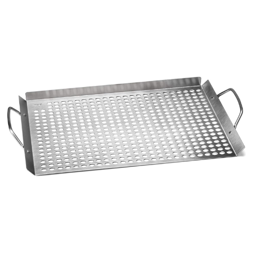 Plateau de grill en acier inoxydable 11" x 17" avec poignées - Outset