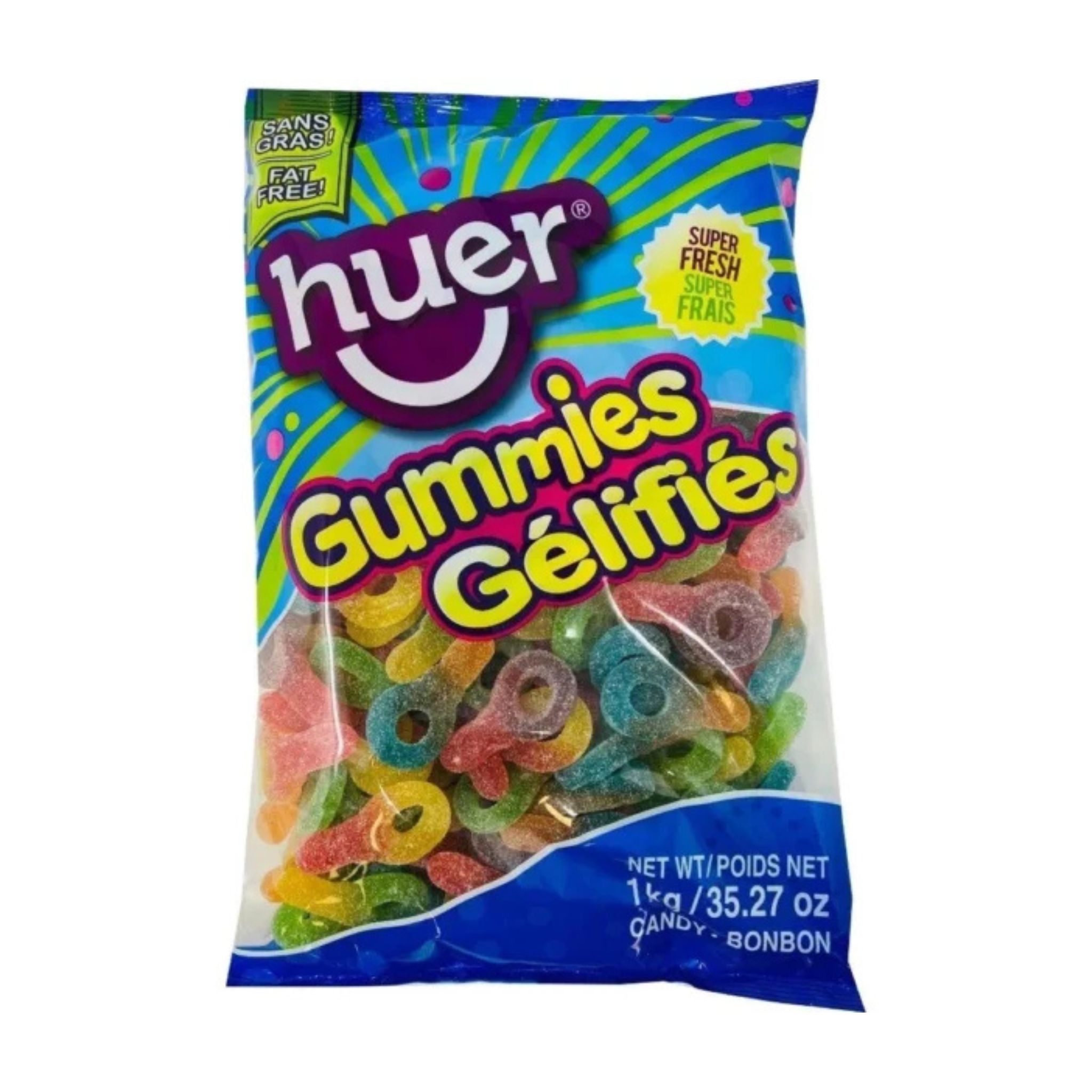 Sour jelly lollipops 1 kg