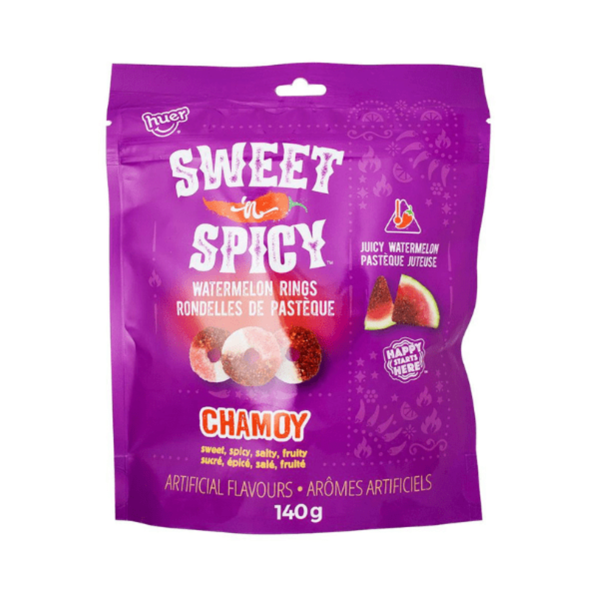 Sweet and Spicy Watermelon Slices 140g - Huer