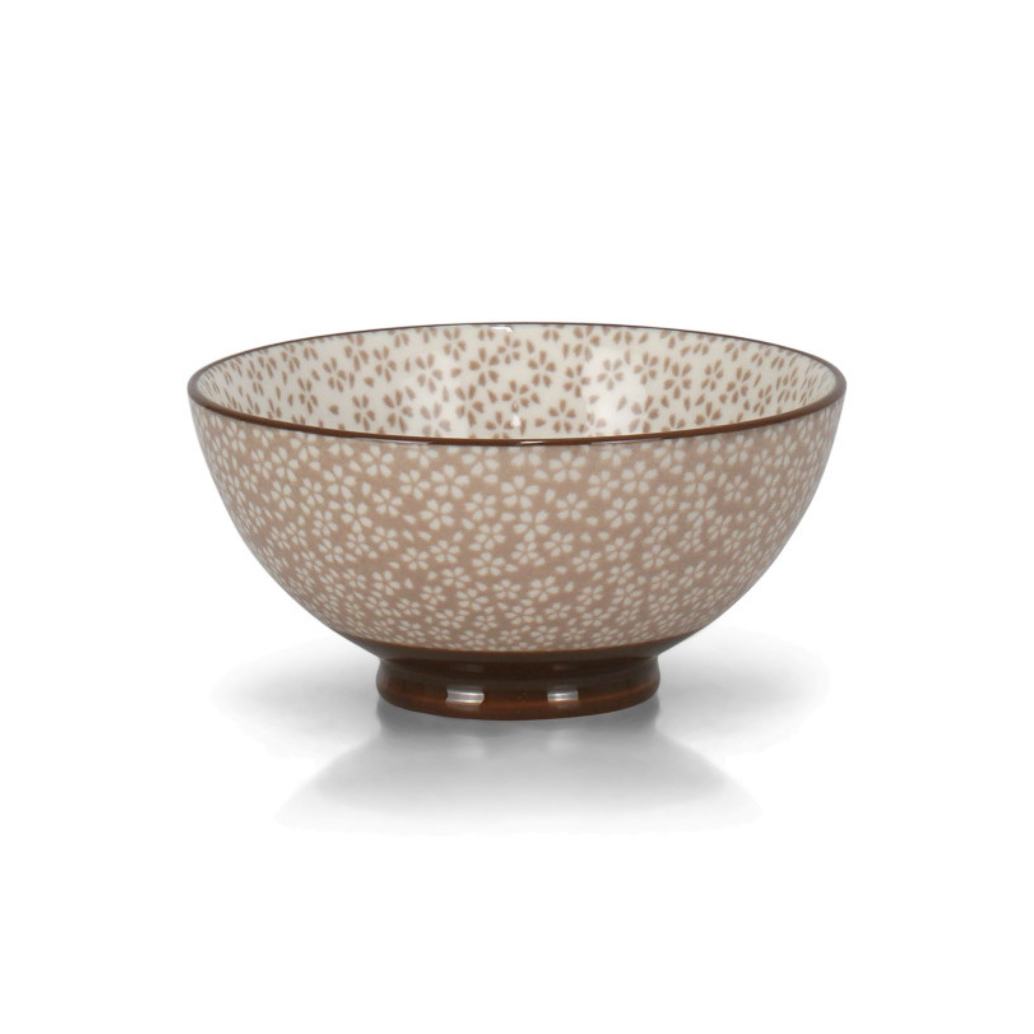 Bol Beige avec fleurs Camille 10 cm