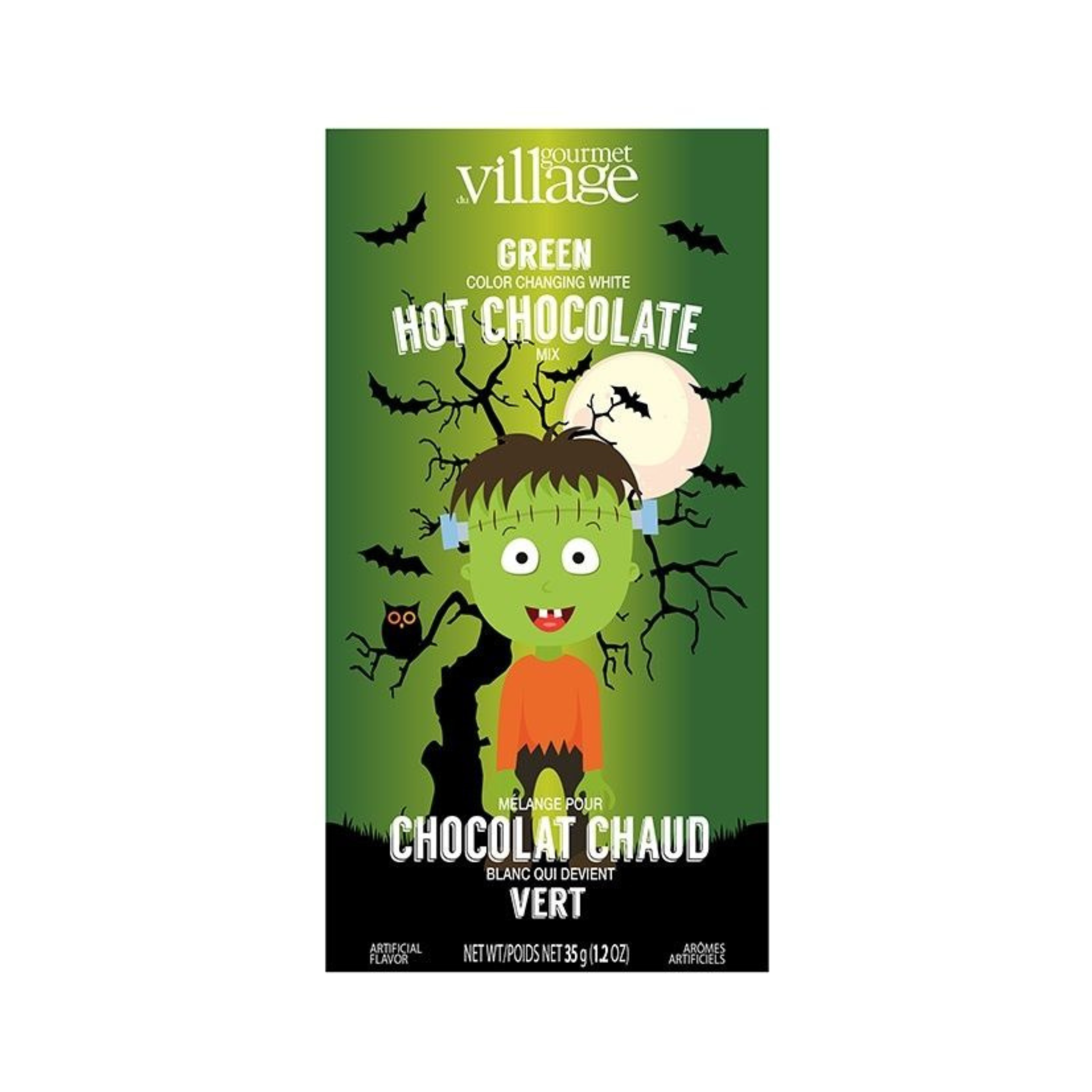 Chocolat chaud Vert Frankenstein 35g - Gourmet du Village