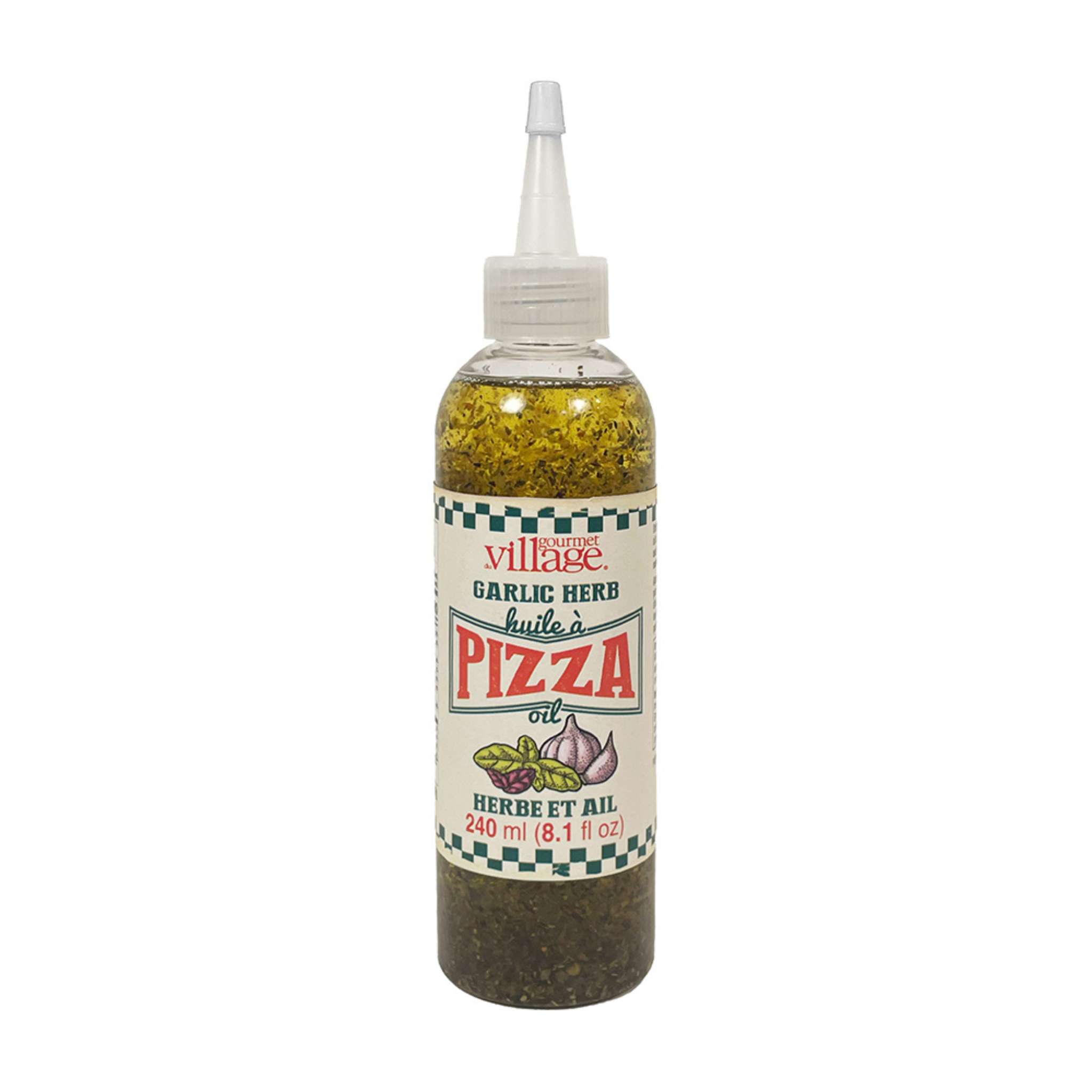 Huile à pizza Herbes & Ail 240 ml - Gourmet du Village