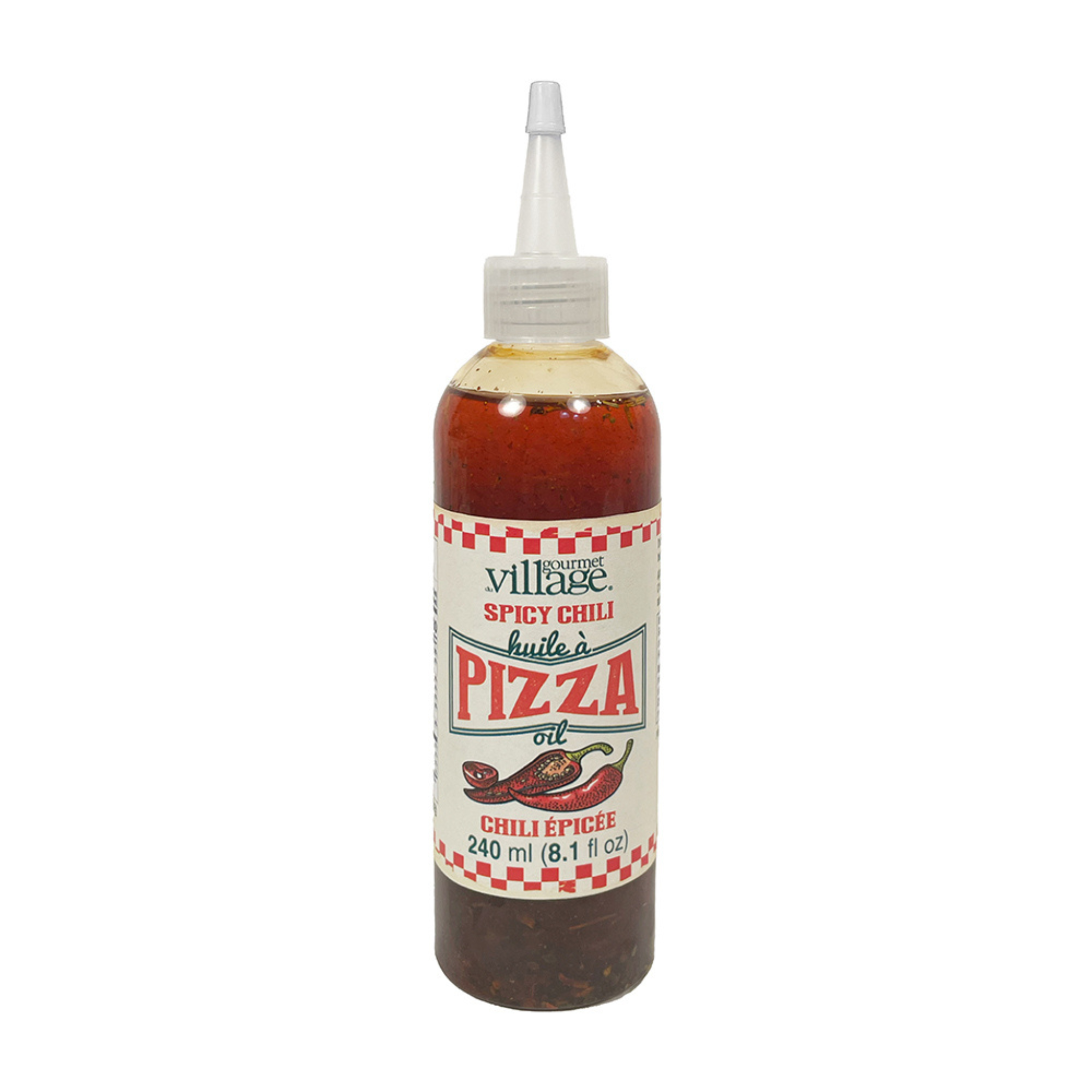 Huile à pizza Chili Épicée 240 ml - Gourmet du Village