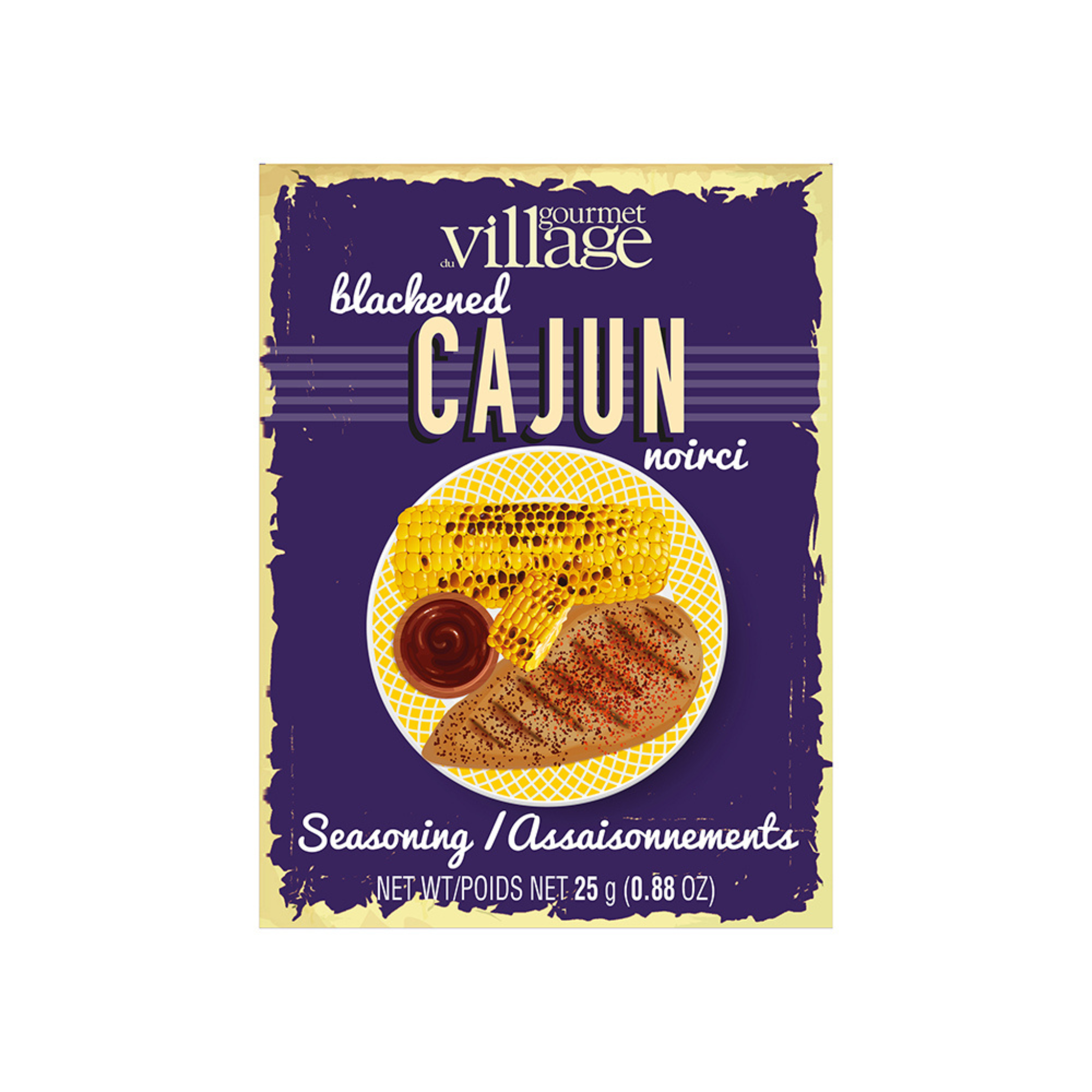 Assaisonnement cajun noirci 25 g - Gourmet du Village