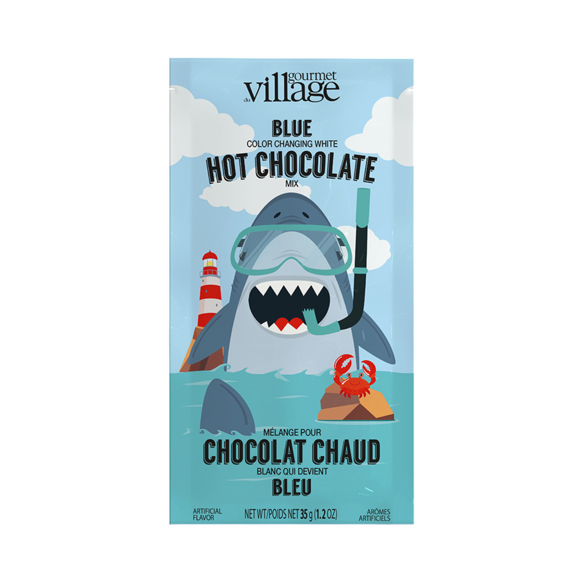 Mélange pour chocolat chaud Bleu Requin 35g - Gourmet du village