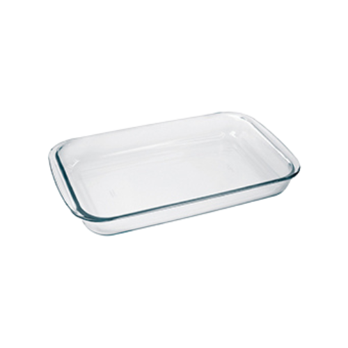 Plat de cuisson en verre rectangle Marinex 3.7L