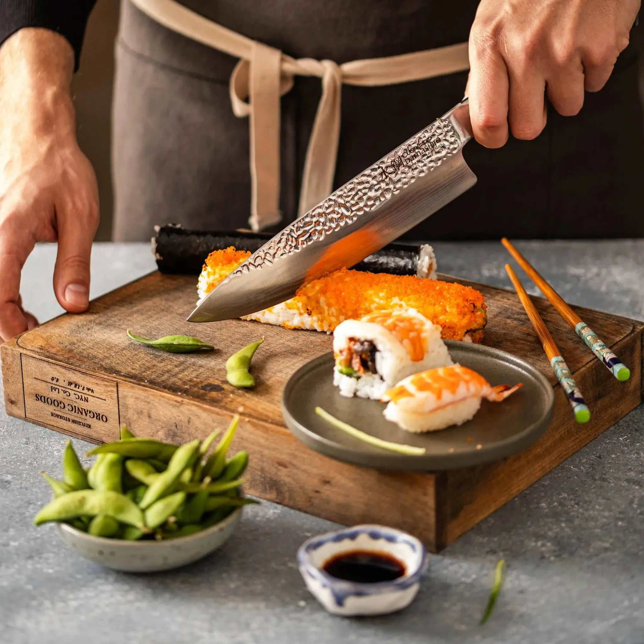 Couteau du chef Titan tout inox haute qualité - Maison Couteau du chef Titan tout inox haute qualité - Maison