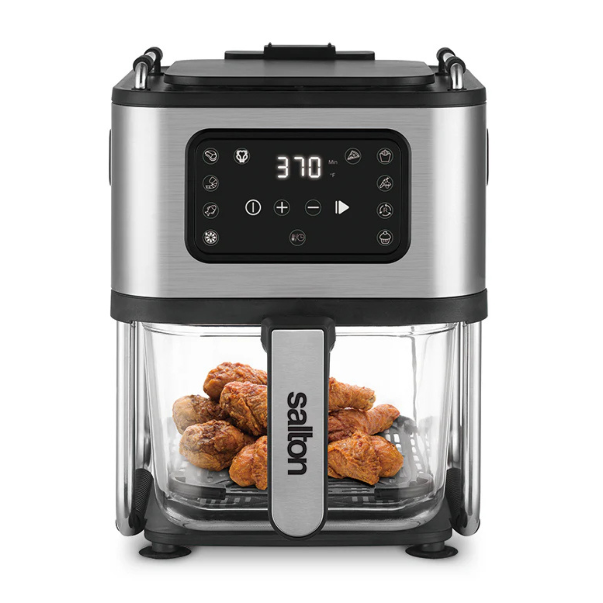 Friteuse à air 3-en-1 avec grill et déshydrateur Flip and Cook 4,6 L – Salton