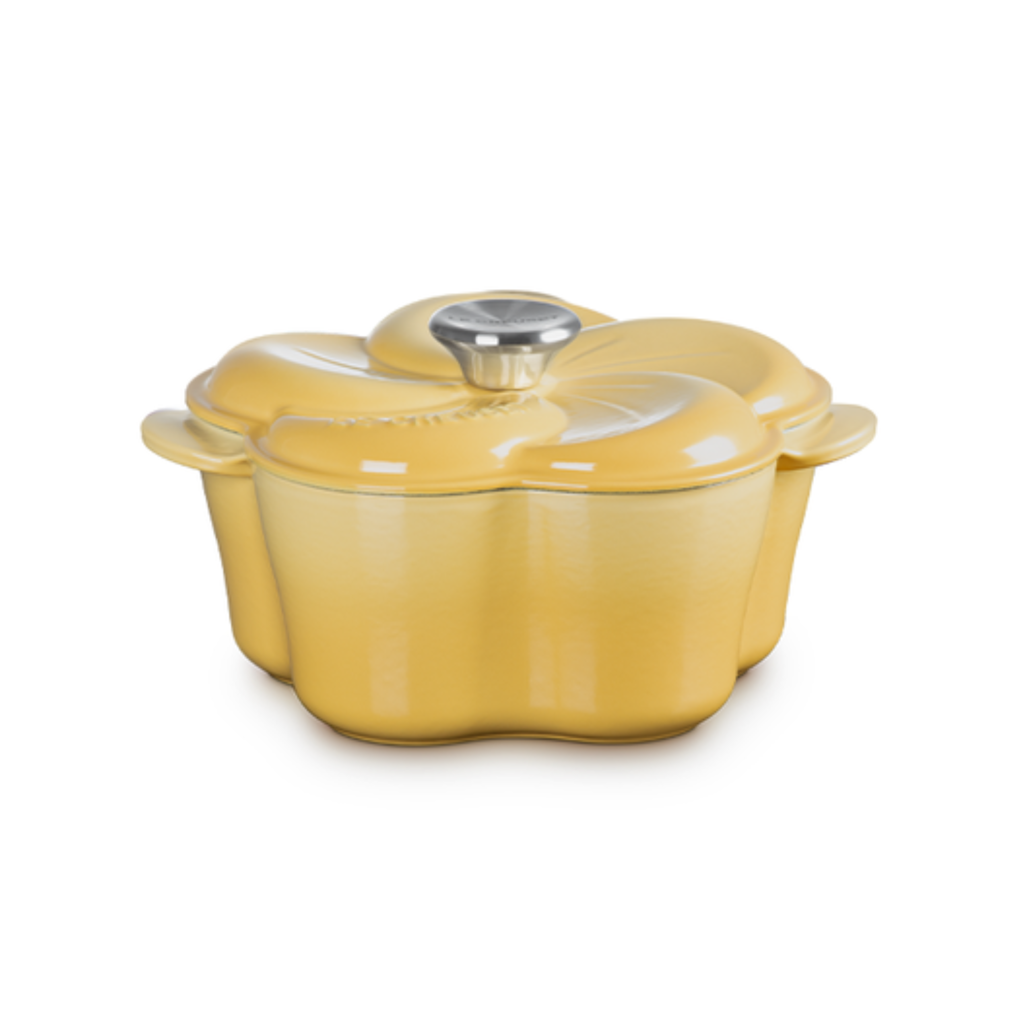 Cocotte en fonte pétales Camomille 2 L – Le Creuset