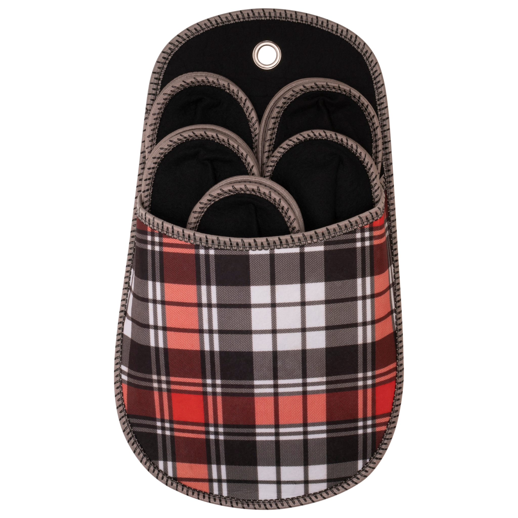 Porte-pantoufles imprimés carreaux